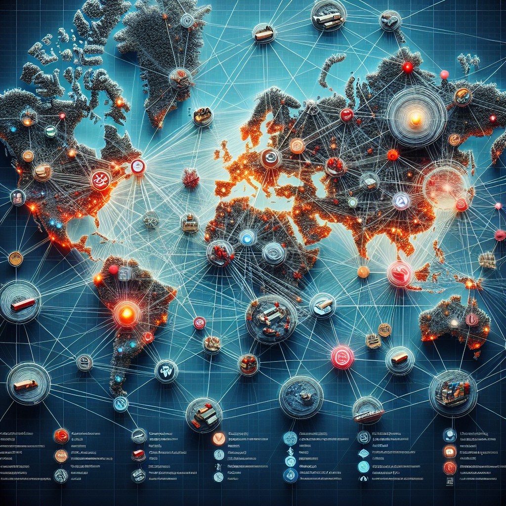 Supply chain risk map: where disruptions tend to start and how they spread